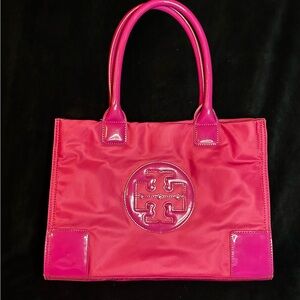 Tory Burch Pink Ella Tote Bag